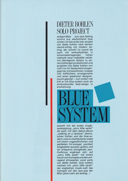 Blue System -Walking On A Rainbow