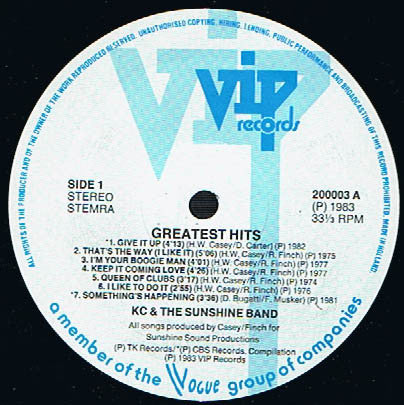 KC & The Sunshine Band -Greatest Hits