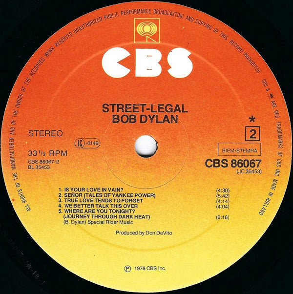 Bob Dylan - Street-Legal