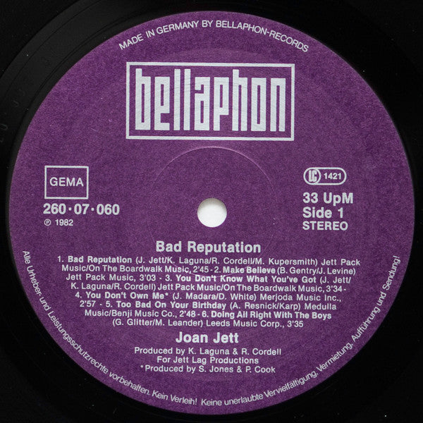 Joan Jett -Bad Reputation