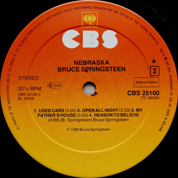 Bruce Springsteen -Nebraska