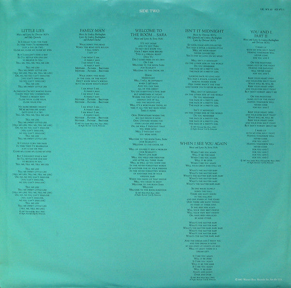 Fleetwood Mac -Tango In The Night