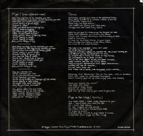 Pink Floyd -Animals