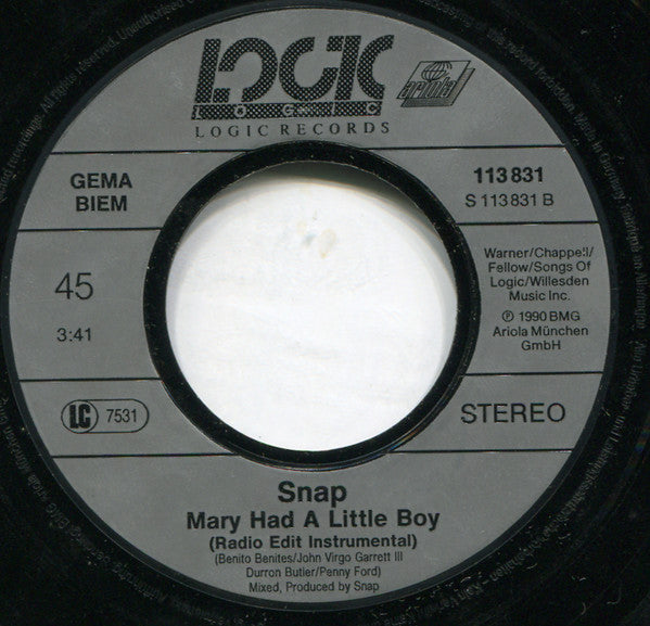 Snap! -Mary Had A Little Boy