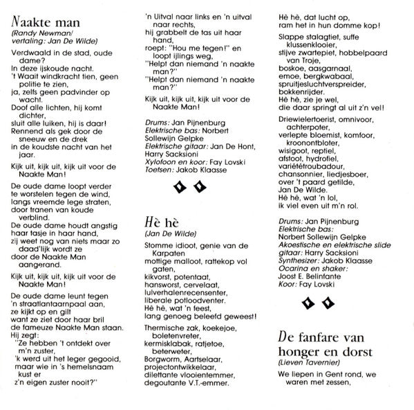 Jan De Wilde - Hè Hè