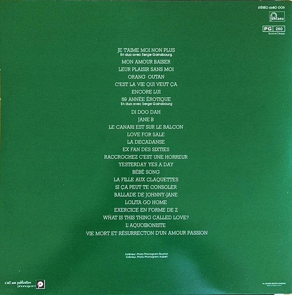 Jane Birkin - Je T'Aime Moi Non Plus