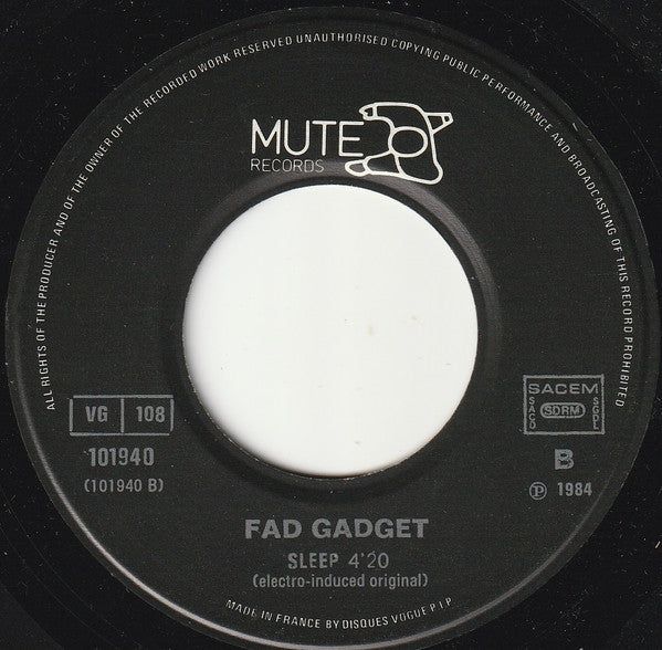 Fad Gadget -One Man's Meat