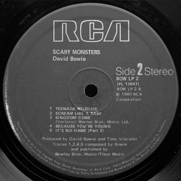 David Bowie -Scary Monsters