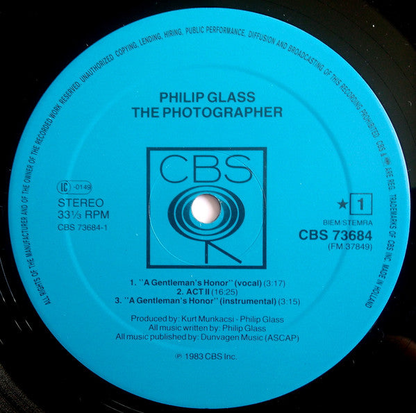 Philip Glass -The Photographer