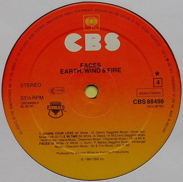 Earth, Wind & Fire -Faces