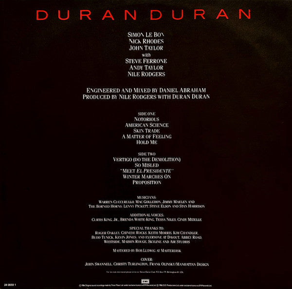 Duran Duran -Notorious