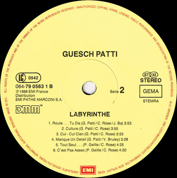 Guesch Patti -Labyrinthe