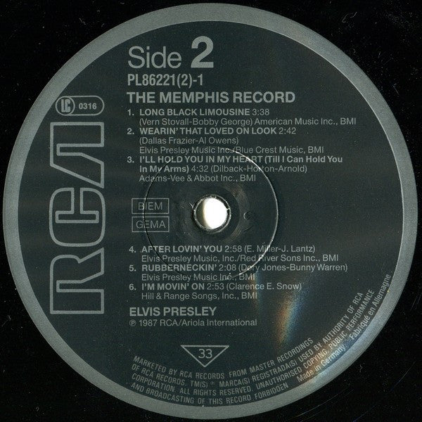 Elvis Presley - The Memphis Record