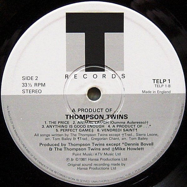Thompson Twins -A Product Of...