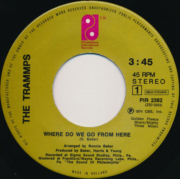The Trammps - Where Do We Go From Here