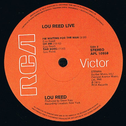 Lou Reed -Lou Reed Live