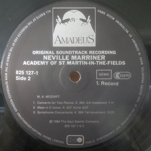 Academy Of St. Martin-in-the-Fields*, Neville Marriner* -Amadeus (Original Soundtrack Recording)