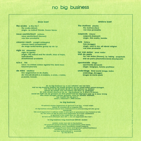 Various -No Big Business