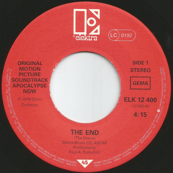 The Doors / Carmine Coppola And Francis Coppola* -The End / Delta