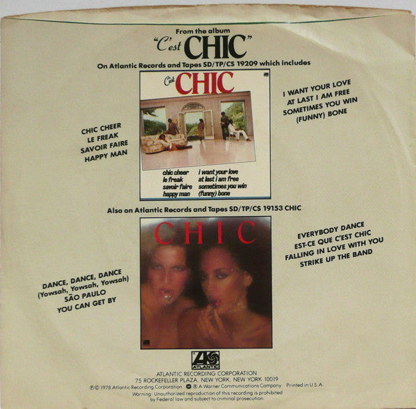 Chic - I Want Your Love b/w (Funny) Bone