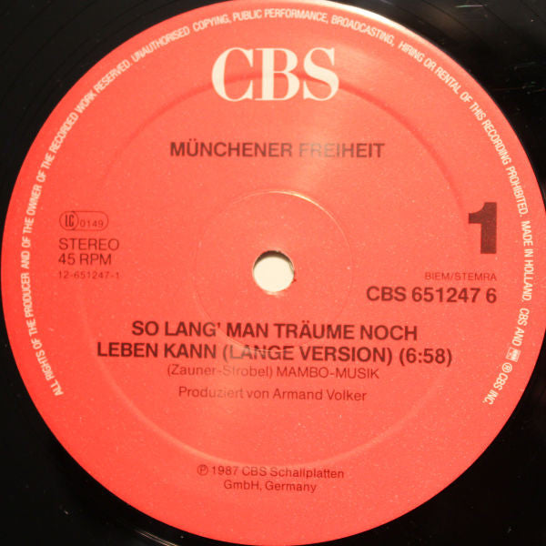 Münchener Freiheit Mit Dem London Symphony Orchestra -So Lang' Man Träume Noch Leben Kann (Lange Version)