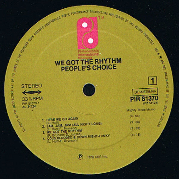 People's Choice -We Got The Rhythm
