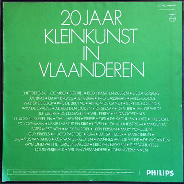 Various -20 Jaar Kleinkunst In Vlaanderen