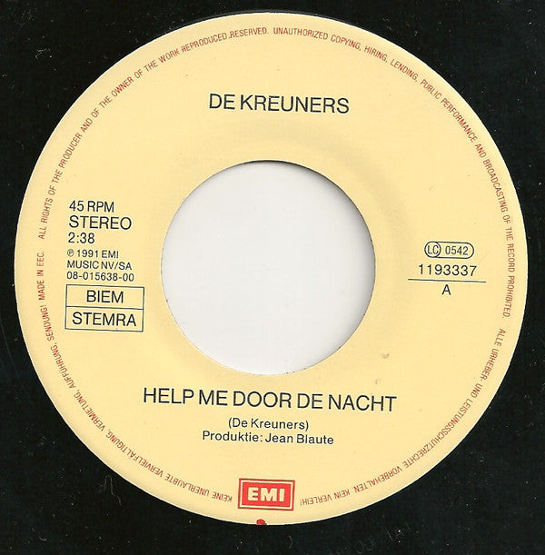 De Kreuners -Help Me Door De Nacht