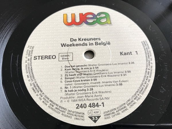 De Kreuners - Weekends In België