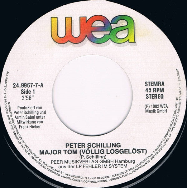 Peter Schilling - Major Tom (Völlig Losgelöst)