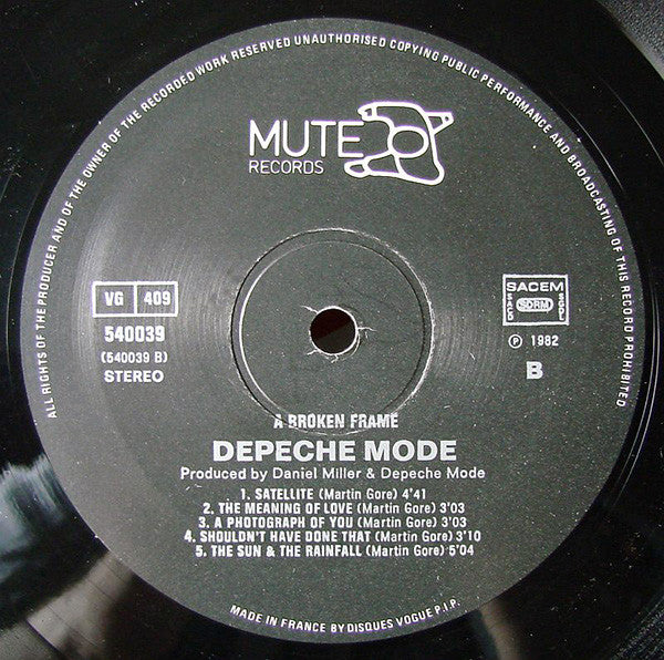 Depeche Mode - A Broken Frame