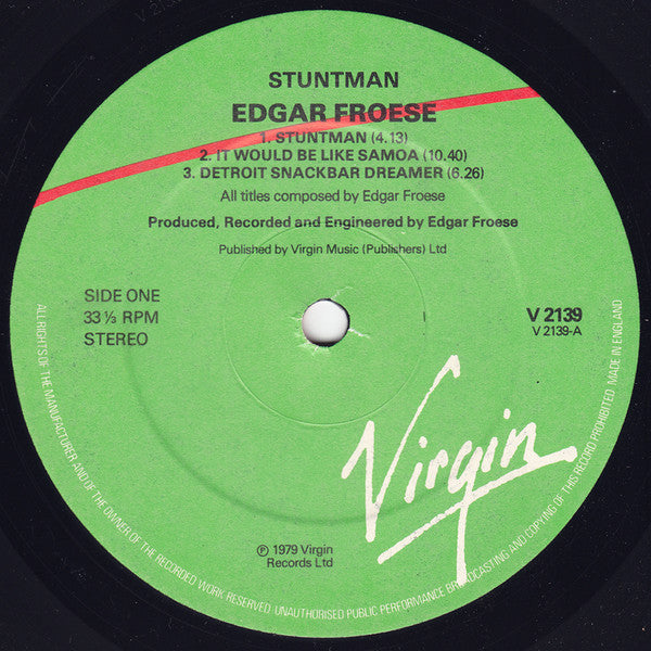 Edgar Froese -Stuntman