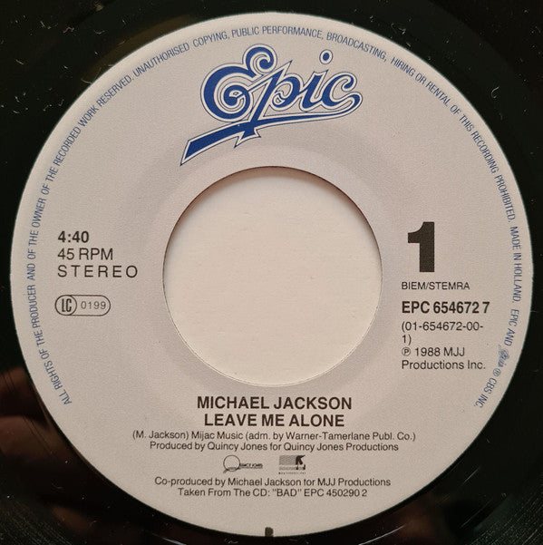 Michael Jackson - Leave Me Alone