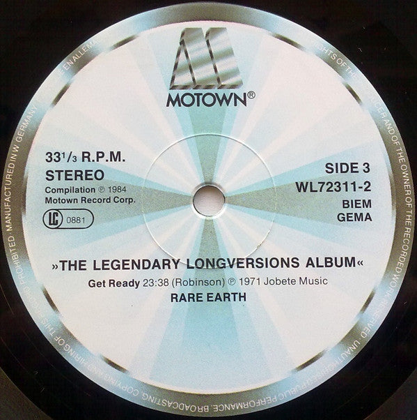The Temptations / Rare Earth -The Legendary Long Versions Album