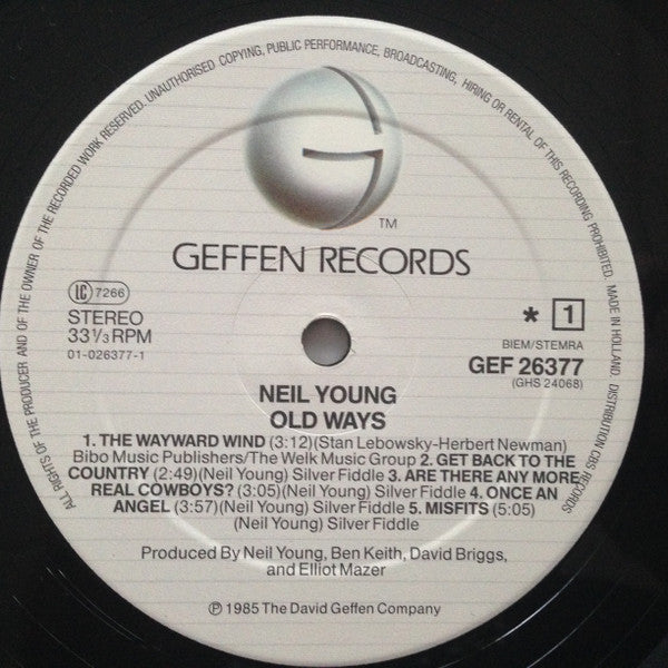 Neil Young -Old Ways