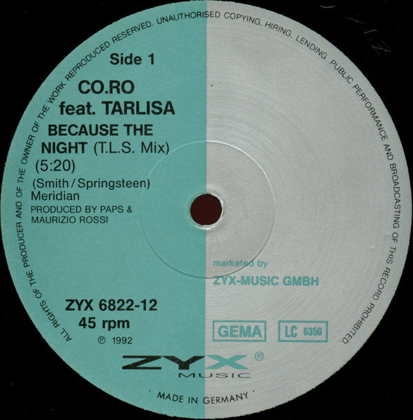 CO.RO* Feat. Tarlisa* -Because The Night