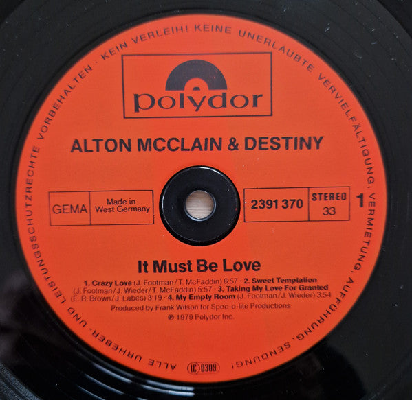 Alton McClain &amp; Destiny - It Must Be Love