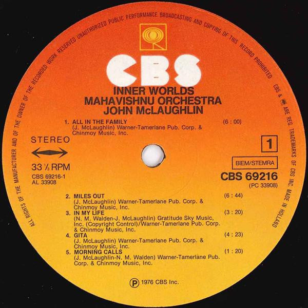 Mahavishnu Orchestra / John McLaughlin -Inner Worlds