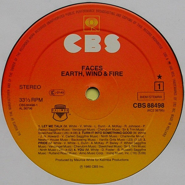 Earth, Wind & Fire -Faces