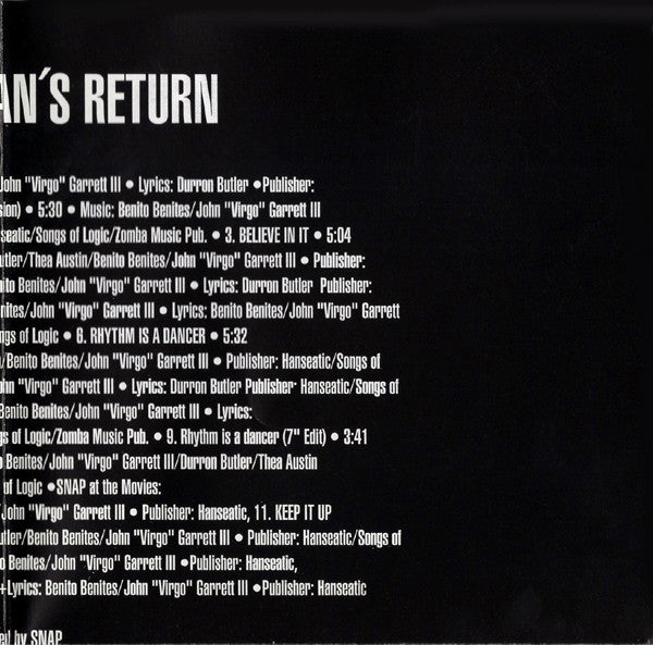 Snap! -The Madman's Return