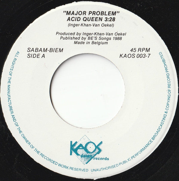 Major Problem -Acid Queen