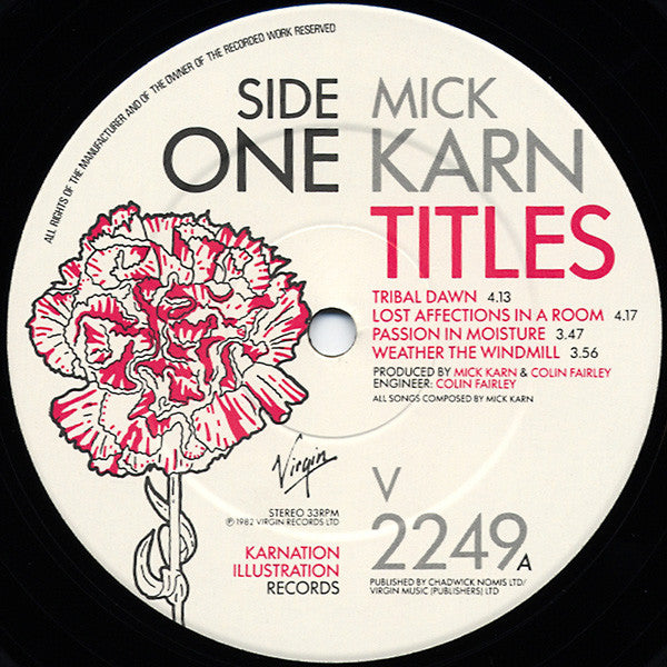 Mick Karn -Titles
