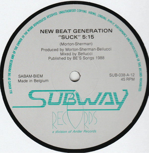 New Beat Generation -Suck The Beat