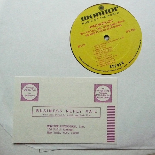 Abdu-El-Hanid And His Orchestra -Arabian Delight!