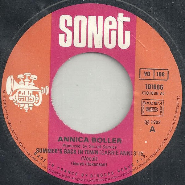 Annica Boller -Summer's Back In Town (Carrie Ann)