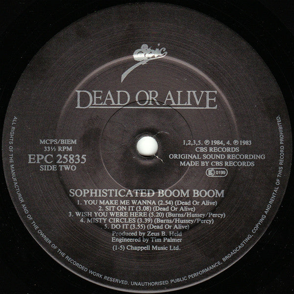 Dead Or Alive - Sophisticated Boom Boom