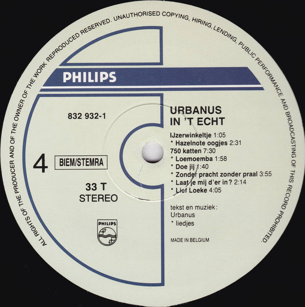 Urbanus -In 't Echt!