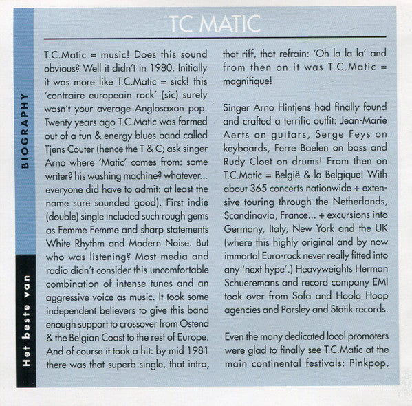 TC Matic -Het Beste Van TC Matic
