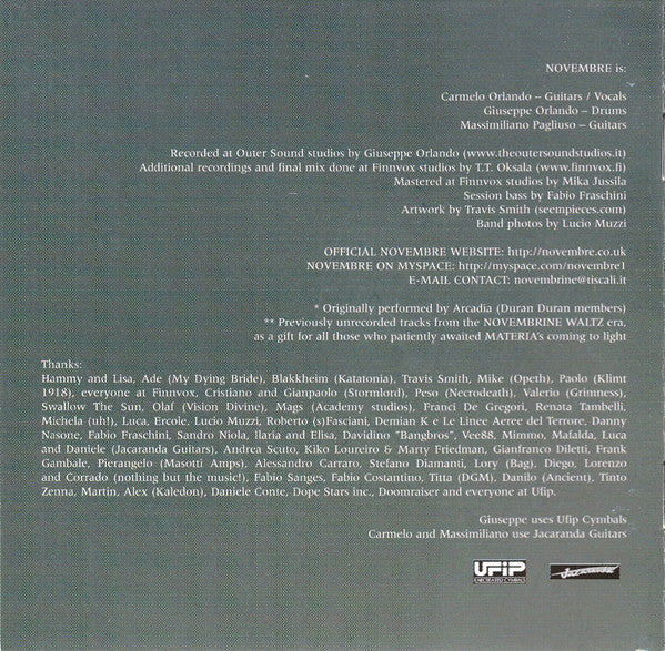Novembre -Materia