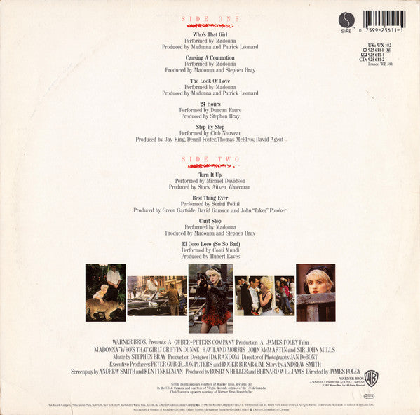 Madonna -Who's That Girl (Original Motion Picture Soundtrack)
